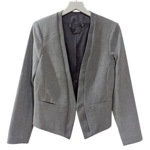 Trina Turk Gray Women's 10 Collarless Blazer NWT